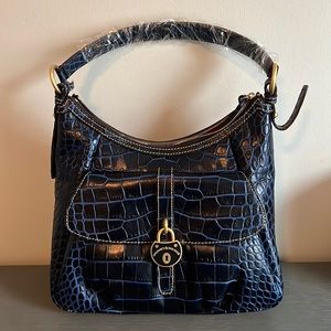 Dooney & Bourke Embossed Leather Hobo Bag